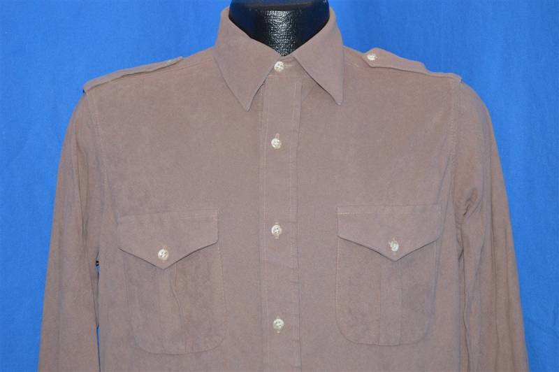 70S Sears Fieldmaster Tan Jagdhemd Medium von thecaptainsvintage