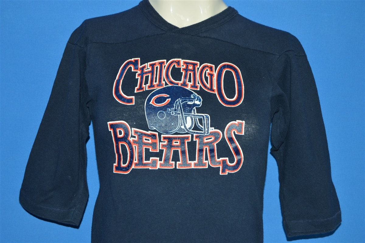 80Er Jahre Chicago Bears Helm Jersey T-Shirt Jugend Medium von thecaptainsvintage