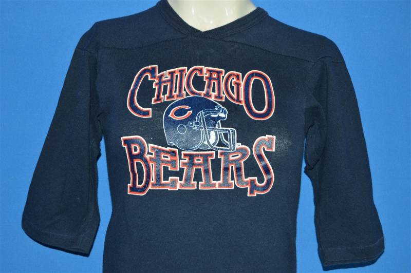 80Er Jahre Chicago Bears Helm Jersey T-Shirt Jugend Medium von thecaptainsvintage