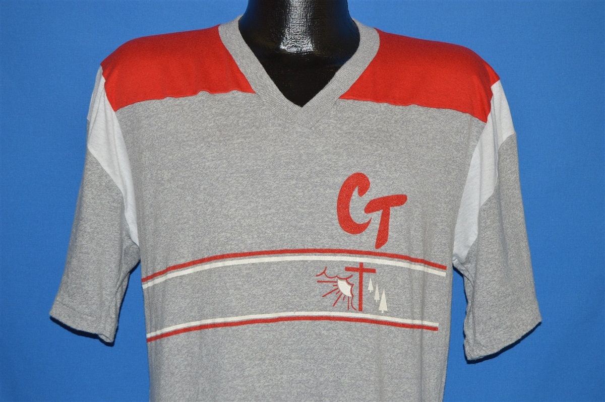 80Er Jahre Ct Sunset Cross Camp T-Shirt Medium 80Er Jahre Ct Sunset Cross Camp T-Shirt Medium von thecaptainsvintage