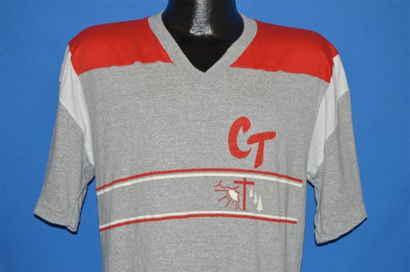 80Er Jahre Ct Sunset Cross Camp T-Shirt Medium 80Er Jahre Ct Sunset Cross Camp T-Shirt Medium von thecaptainsvintage