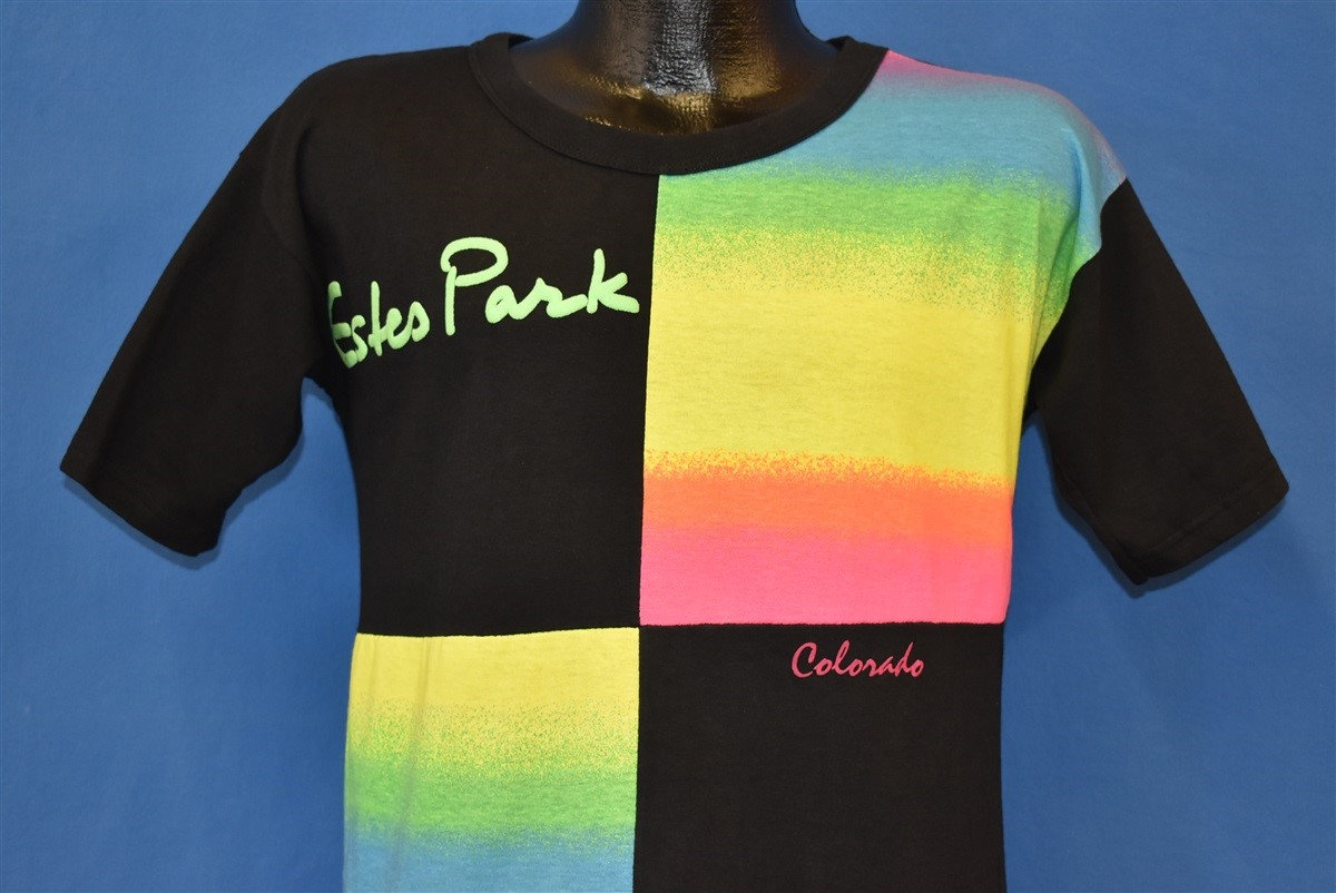80Er Jahre Estes Park Colorado Rainbow Tourist T-Shirt Klein 80Er Jahre Estes Park Colorado Rainbow Tourist T-Shirt Klein von thecaptainsvintage