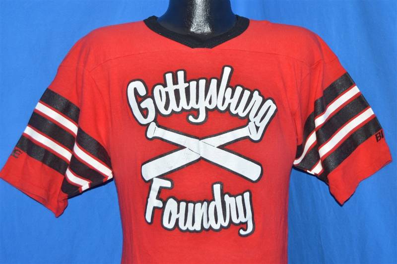80Er Jahre Gettysburg Gießerei #30B Koontz Baseball Jersey T-Shirt Klein 80Er Jahre Gettysburg Gießerei #30B Koontz Baseball Jersey T-Shirt Klein von thecaptainsvintage