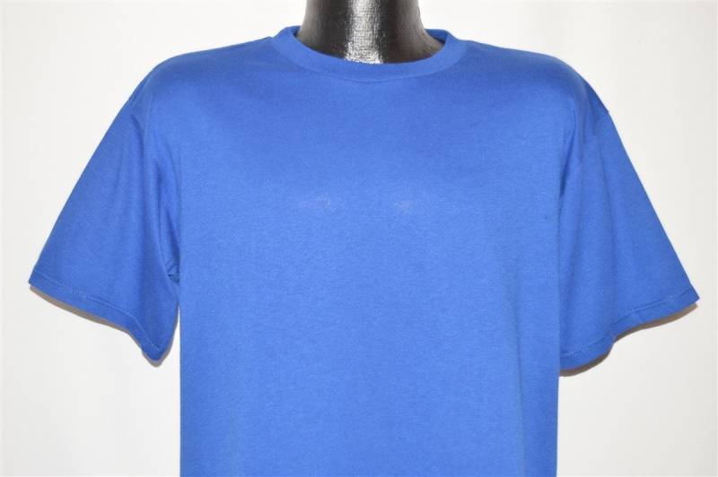 80Er Jahre Gmb Garan Blank Blue T-Shirt Large von thecaptainsvintage