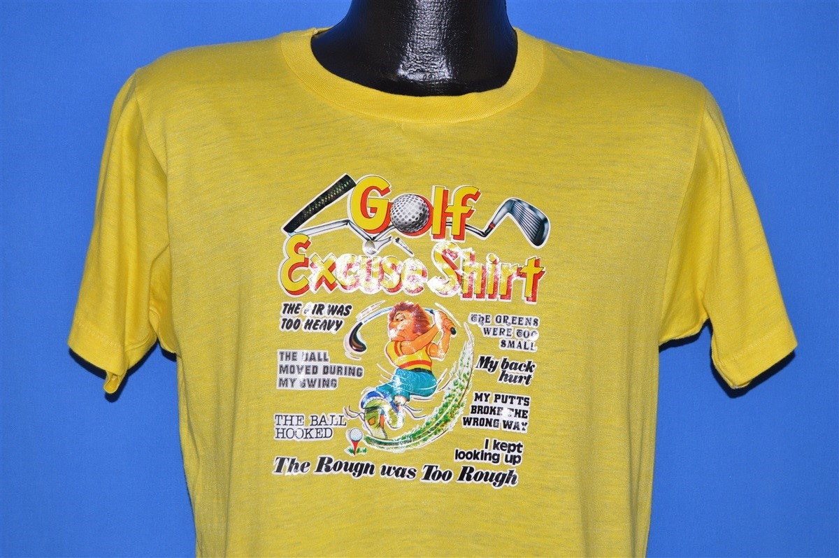 80Er Jahre Golf Excuse T-Shirt Medium 80Er Jahre Golf Excuse T-Shirt Medium von thecaptainsvintage