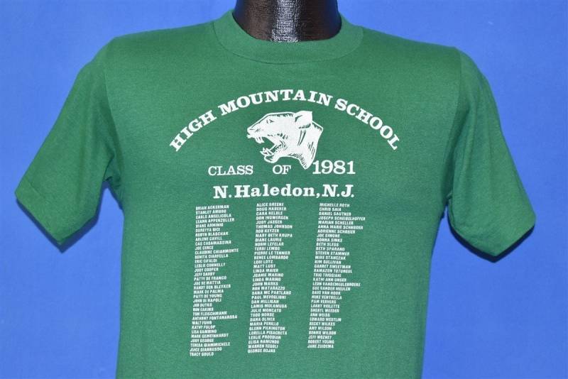 80Er Jahre High Mountain Schulklasse Von 1981 T-Shirt Small von thecaptainsvintage