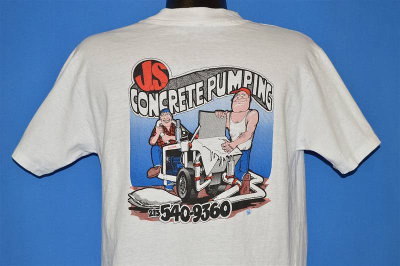 80Er Jahre J.s. Beton Pumping Lustiges T-Shirt Medium 80Er Jahre J.s. Beton Pumping Lustiges T-Shirt Medium von thecaptainsvintage