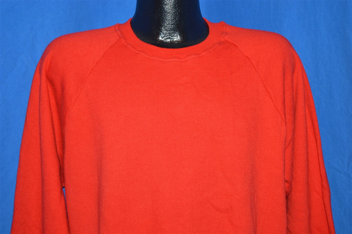 80Er Jahre Jerzees Blank Rot Crewneck Sweatshirt Extra Large 80Er Jahre Jerzees Blank Rot Crewneck Sweatshirt Extra Large von thecaptainsvintage