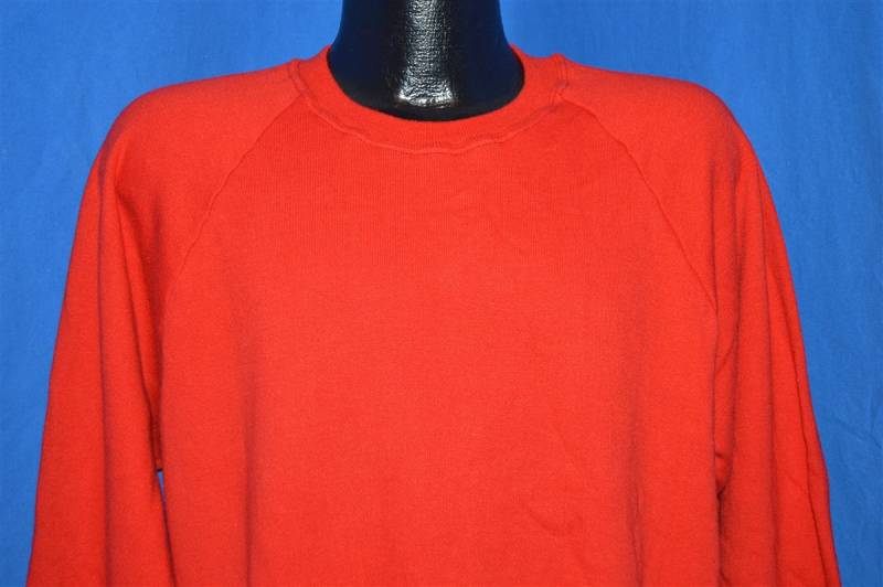 80Er Jahre Jerzees Blank Rot Crewneck Sweatshirt Extra Large 80Er Jahre Jerzees Blank Rot Crewneck Sweatshirt Extra Large von thecaptainsvintage