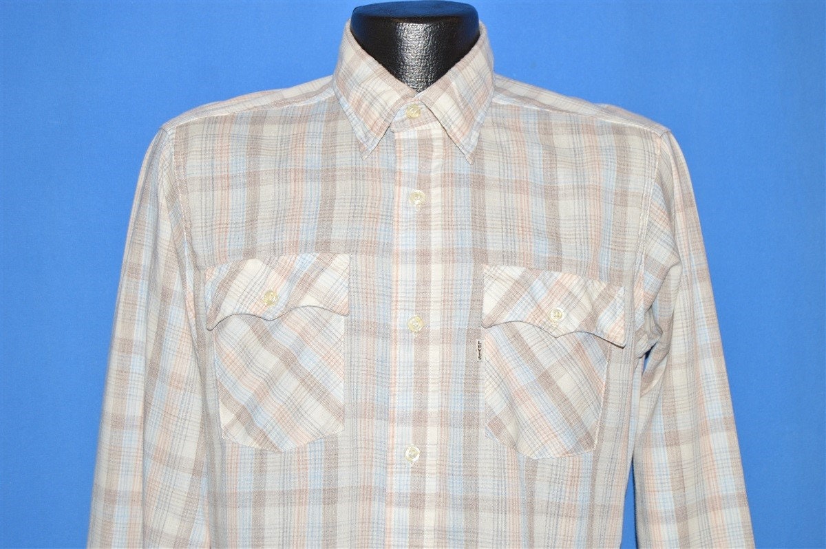 80Er Jahre Levi's Kariertes Button Down Hemd Medium 80Er Jahre Levi's Kariertes Button Down Hemd Medium von thecaptainsvintage