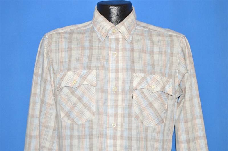 80Er Jahre Levi's Kariertes Button Down Hemd Medium 80Er Jahre Levi's Kariertes Button Down Hemd Medium von thecaptainsvintage
