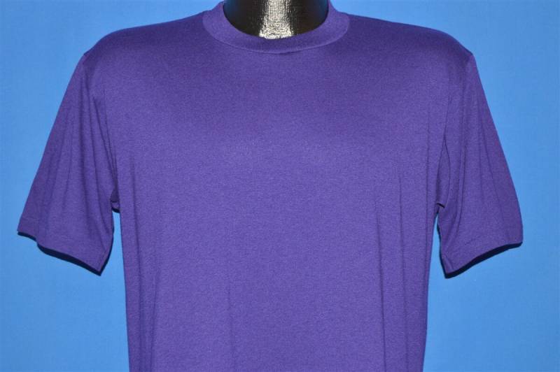 80Er Jahre Lila Blank Jerzees T-Shirt Large von thecaptainsvintage