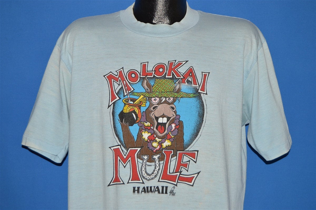 80Er Jahre Molokai Mule Hawaii T-Shirt Extra Large 80Er Jahre Molokai Mule Hawaii T-Shirt Extra Large von thecaptainsvintage