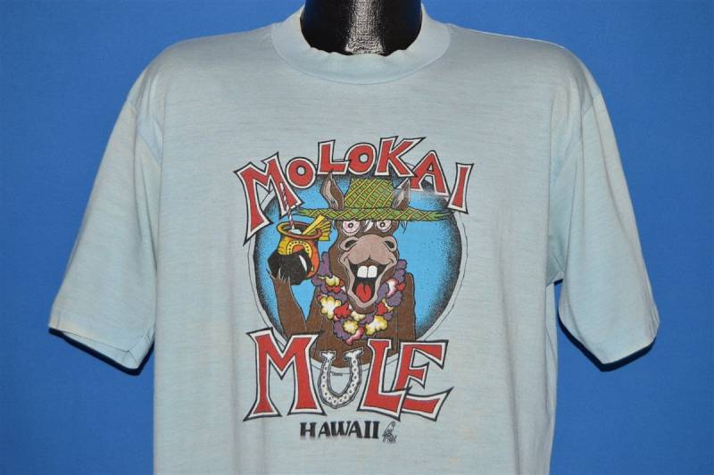 80Er Jahre Molokai Mule Hawaii T-Shirt Extra Large von thecaptainsvintage