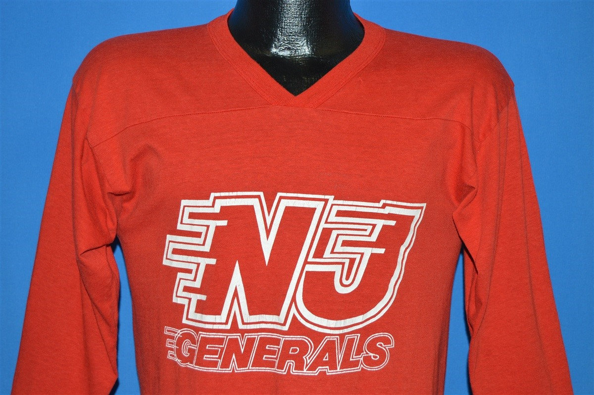 80Er Jahre New Jersey Generäle Usfl T-Shirt Medium von thecaptainsvintage