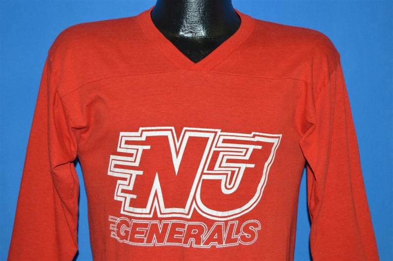 80Er Jahre New Jersey Generäle Usfl T-Shirt Medium von thecaptainsvintage