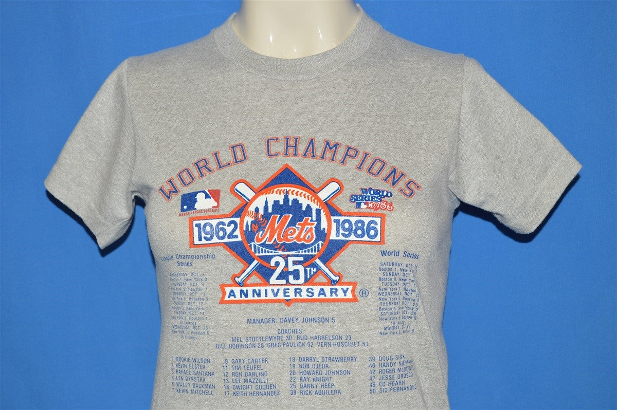 80Er Jahre New York Mets 1986 World Champs T-Shirt Jugend Large 80Er Jahre New York Mets 1986 World Champs T-Shirt Jugend Large von thecaptainsvintage