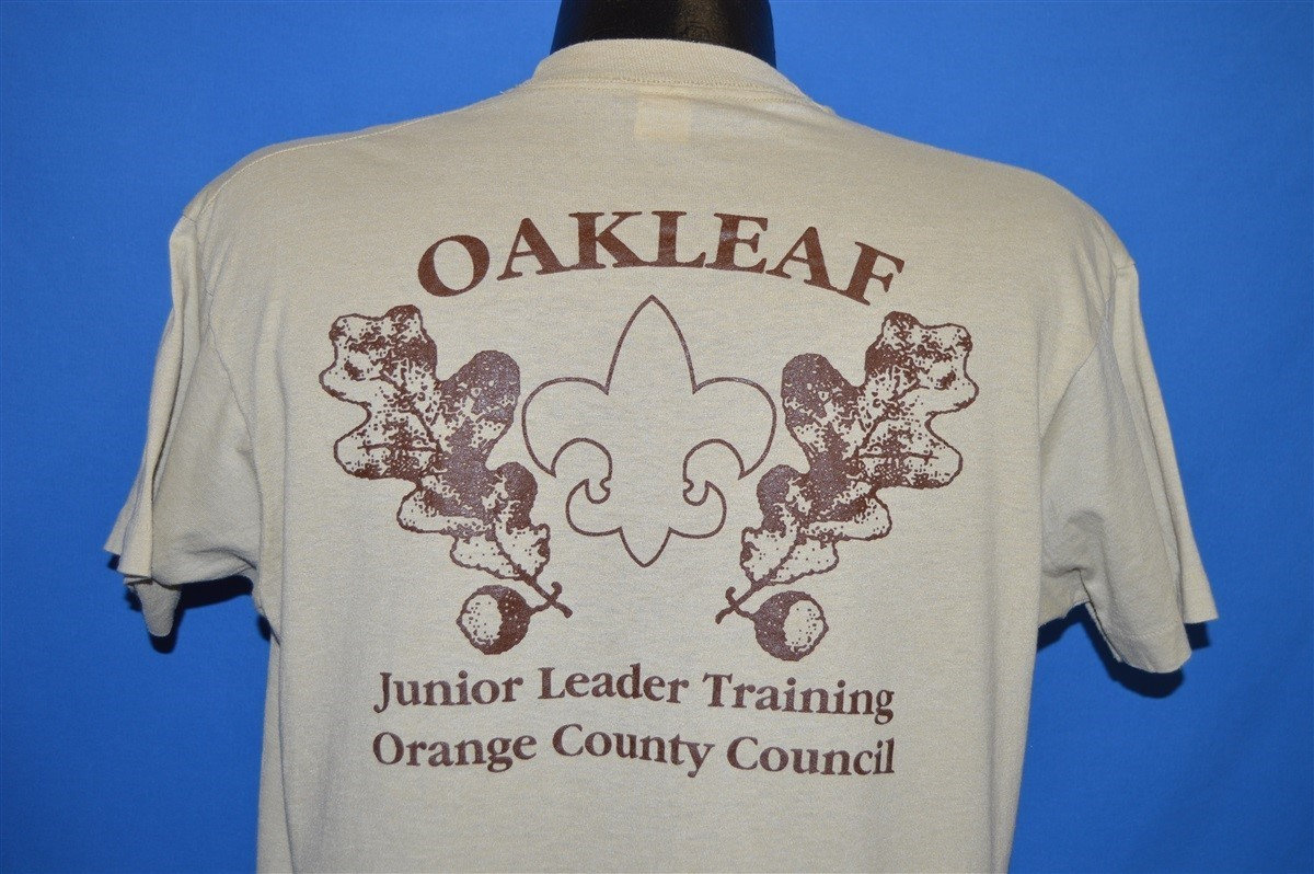 80Er Jahre Oakleaf Boy Scouts Junior Leiter Training T-Shirt Large 80Er Jahre Oakleaf Boy Scouts Junior Leiter Training T-Shirt Large von thecaptainsvintage