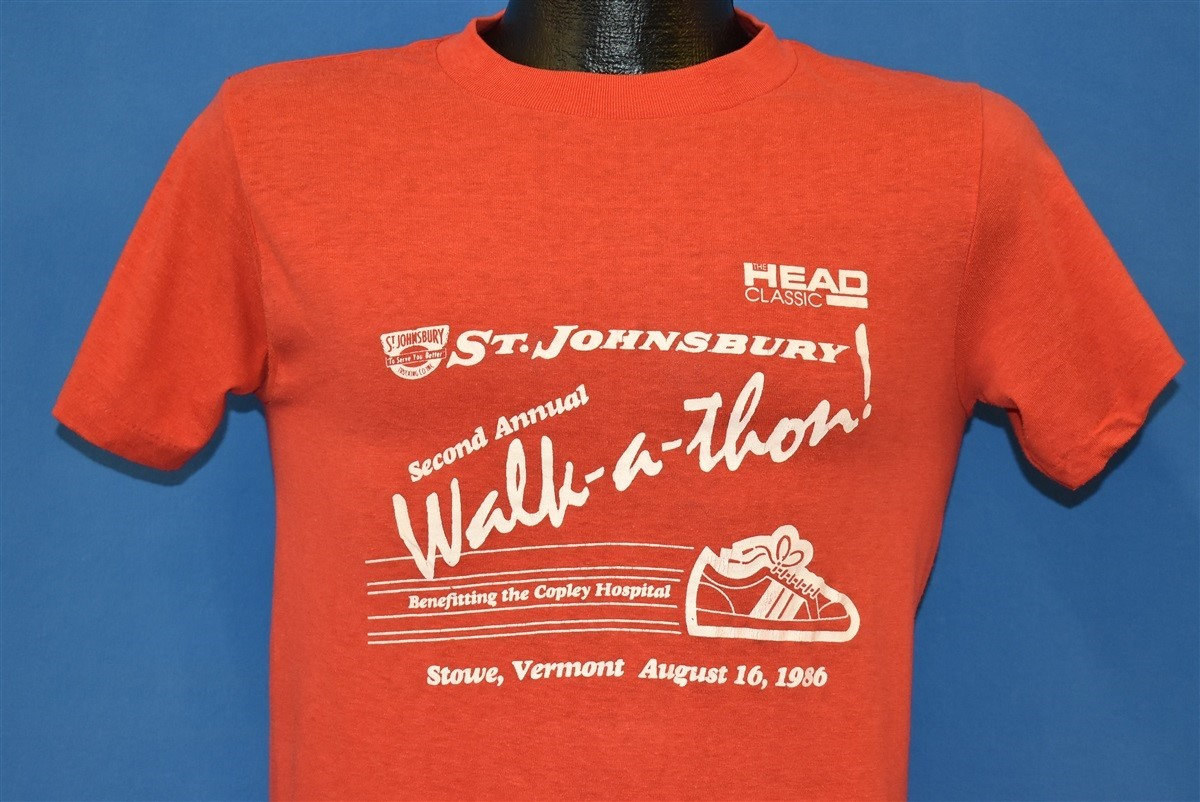 80Er Jahre St Johnsbury 2ndann Jährliches Walk-A-Thon T-Shirt Small 80Er Jahre St Johnsbury 2ndann Jährliches Walk-A-Thon T-Shirt Small von thecaptainsvintage