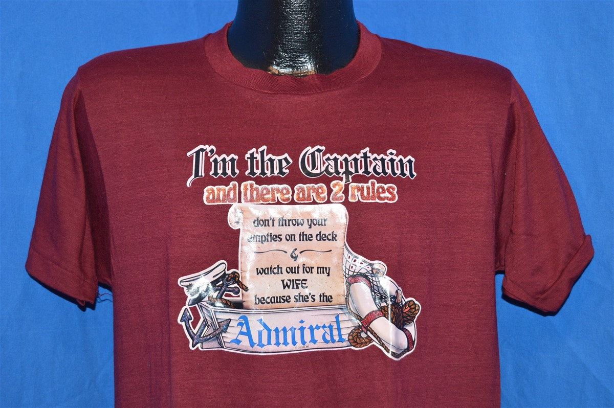 80Er Jahre T-Shirt Medium Ich Bin Der Kapitän 80Er Jahre T-Shirt Medium Ich Bin Der Kapitän von thecaptainsvintage