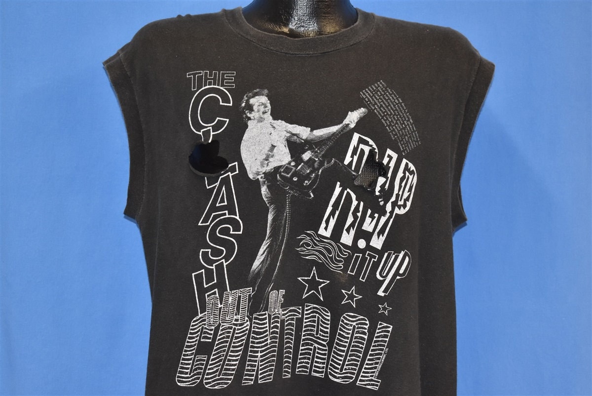80Er Jahre The Clash Rip It Up Out Of Control Tour Punk Rock Muskel T-Shirt Large 80Er Jahre The Clash Rip It Up Out Of Control Tour Punk Rock Muskel T-Shirt Large von thecaptainsvintage