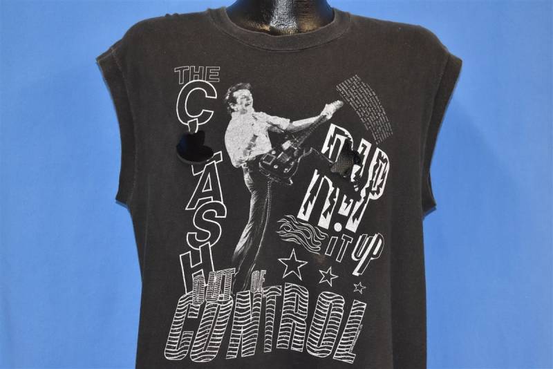 80Er Jahre The Clash Rip It Up Out Of Control Tour Punk Rock Muskel T-Shirt Large von thecaptainsvintage