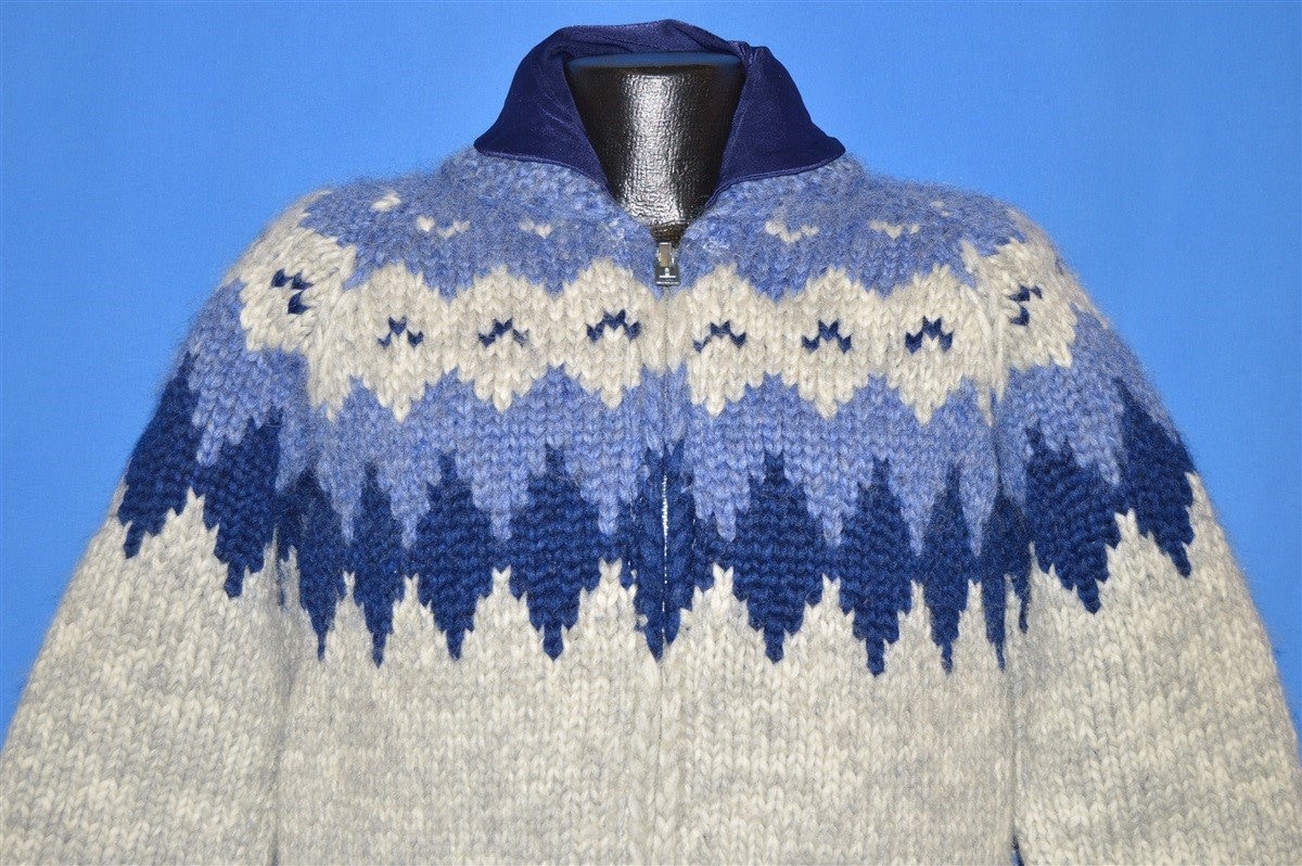 80Er Jahre Tuak Cowichan Handgestrickter Woll Pullover Small 80Er Jahre Tuak Cowichan Handgestrickter Woll Pullover Small von thecaptainsvintage