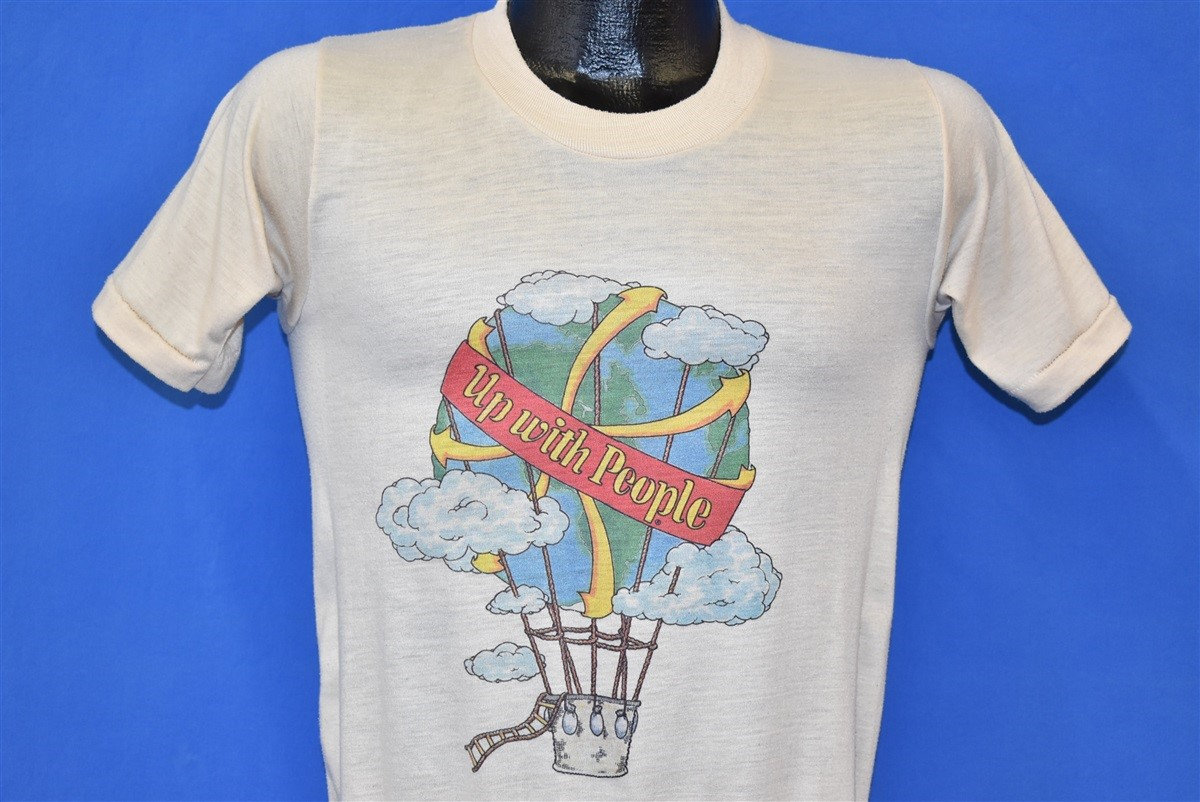 80Er Jahre Up With People Edukations Org T-Shirt Klein 80Er Jahre Up With People Edukations Org T-Shirt Klein von thecaptainsvintage