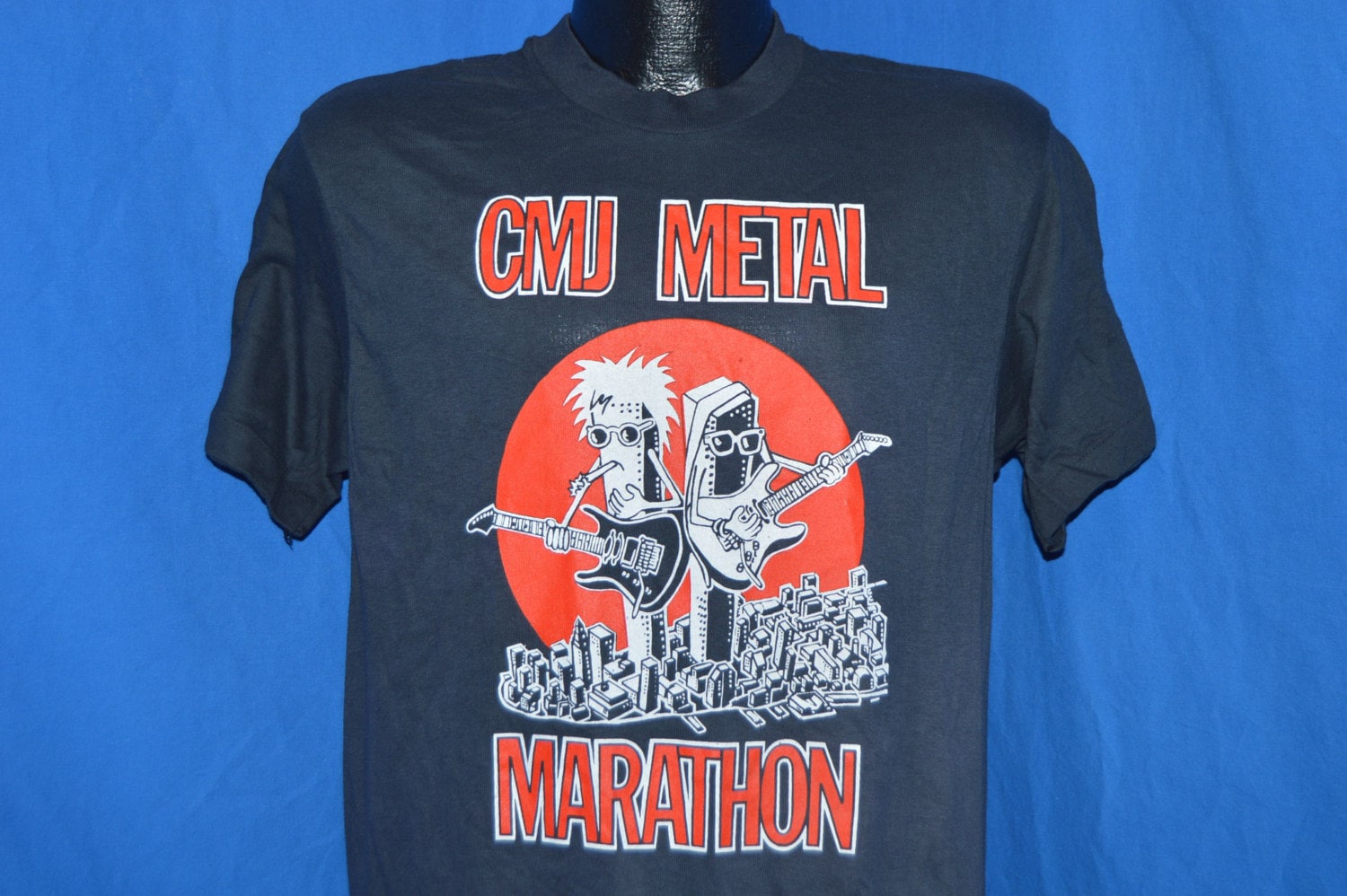 80Er Jahre cmj Metal Marathon Express Musik Festival T-Shirt Medium 80Er Jahre cmj Metal Marathon Express Musik Festival T-Shirt Medium von thecaptainsvintage