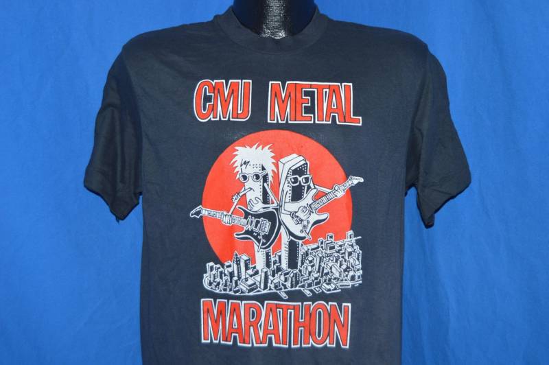 80Er Jahre cmj Metal Marathon Express Musik Festival T-Shirt Medium 80Er Jahre cmj Metal Marathon Express Musik Festival T-Shirt Medium von thecaptainsvintage