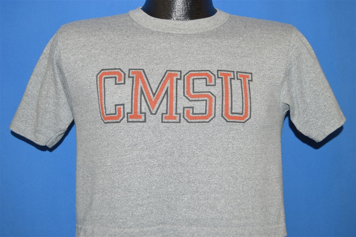 80Er Jahre cmsu Kurzes T-Shirt Klein von thecaptainsvintage