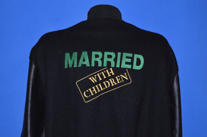 80Er Verheiratet Mit Kindern Woll Und Leder Crew Jacket Extra Large 80Er Verheiratet Mit Kindern Woll Und Leder Crew Jacket Extra Large von thecaptainsvintage