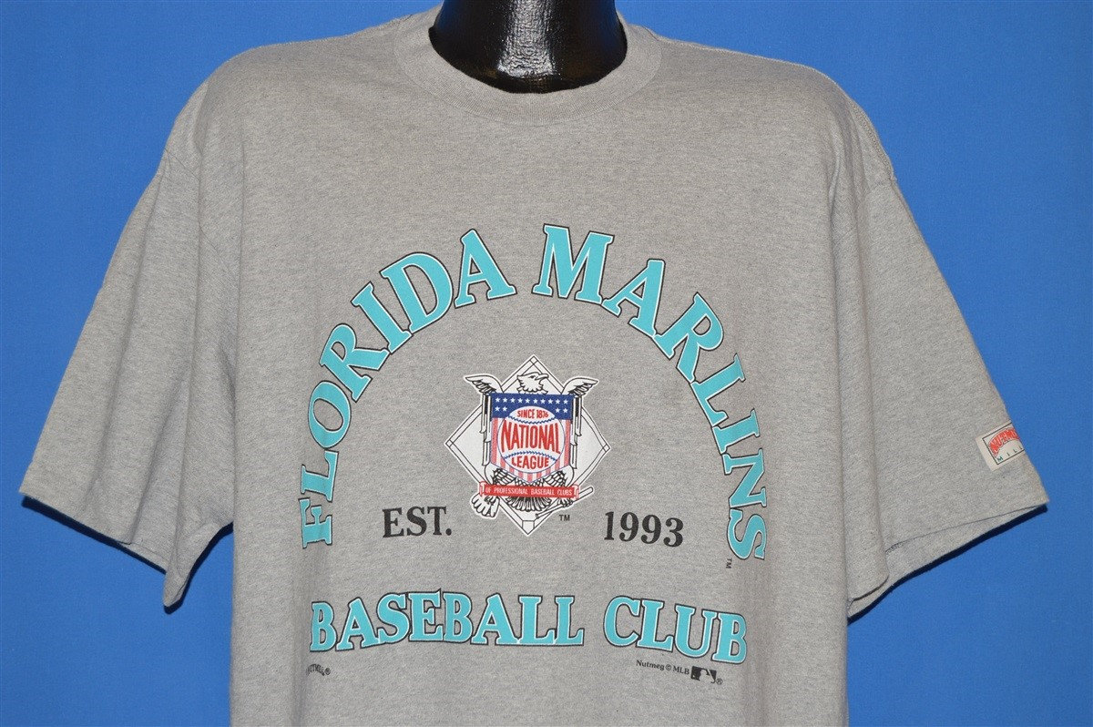 90Er Jahre Florida Marlins Baseball Club T-Shirt Extra Large 90Er Jahre Florida Marlins Baseball Club T-Shirt Extra Large von thecaptainsvintage