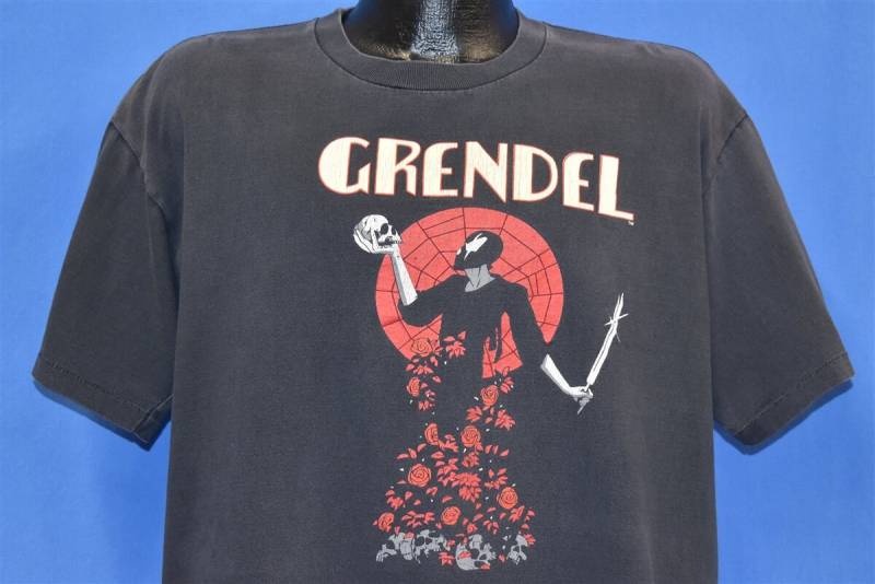 90Er Jahre Grendel Hunter Rose Comic Book Bösewicht Matt Wagner Skull T-Shirt Extra Large von thecaptainsvintage