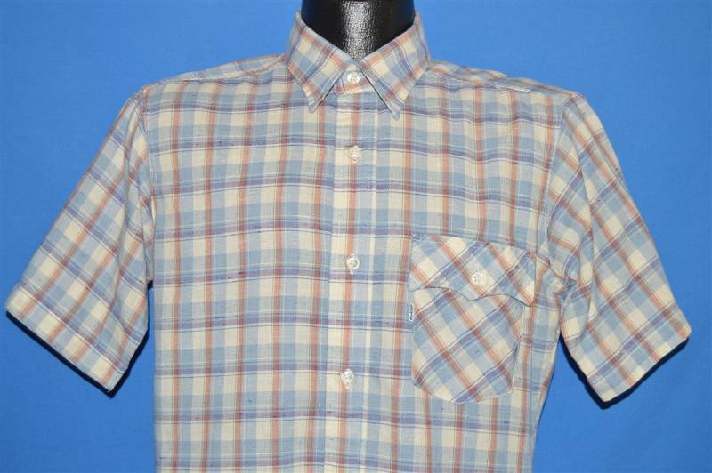 90Er Jahre Levi's Blau Weiß Rot Kariertes Hemd Medium von thecaptainsvintage