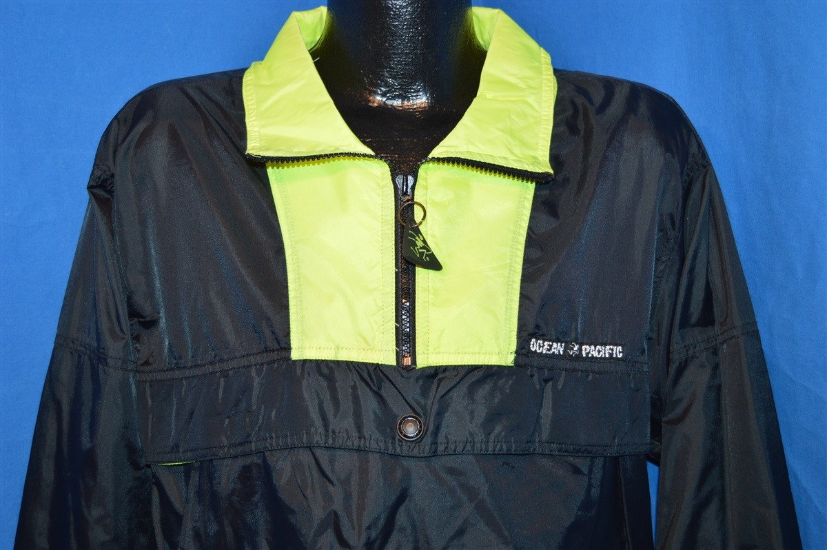 90Er Jahre Ocean Neon Windbreaker Jacke Medium von thecaptainsvintage