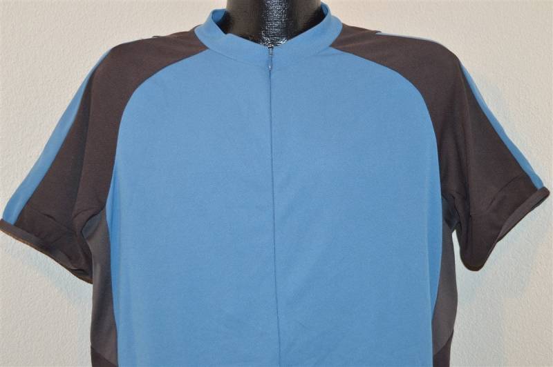 90Er Jahre Rei Blau Grau Jersey T-Shirt Extra Large von thecaptainsvintage