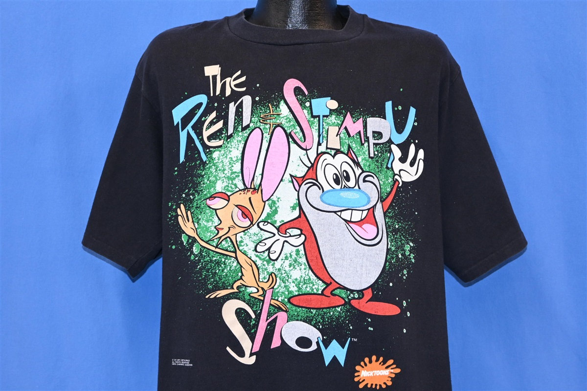 90Er Jahre Ren & Stimpy Show Nicktoons Nickelodeon Tv Cartoon T-Shirt Extra Large von thecaptainsvintage