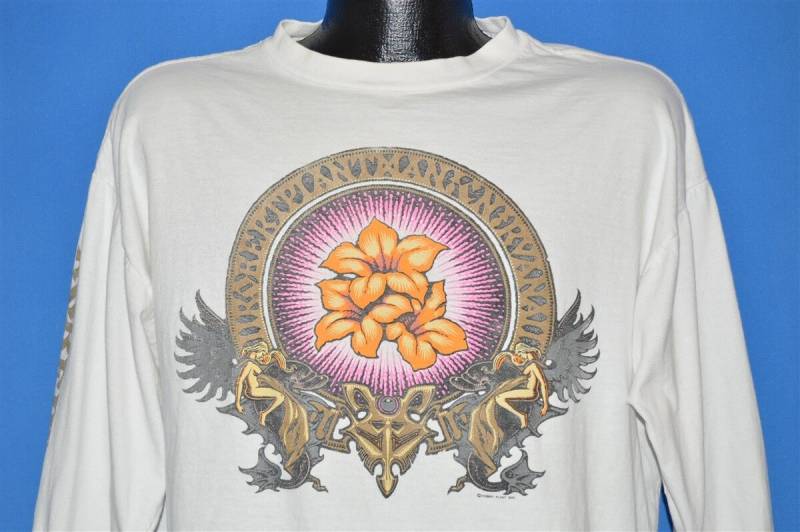 90Er Jahre Robert Plant Manic Nirvana Tour T-Shirt Extra Large von thecaptainsvintage