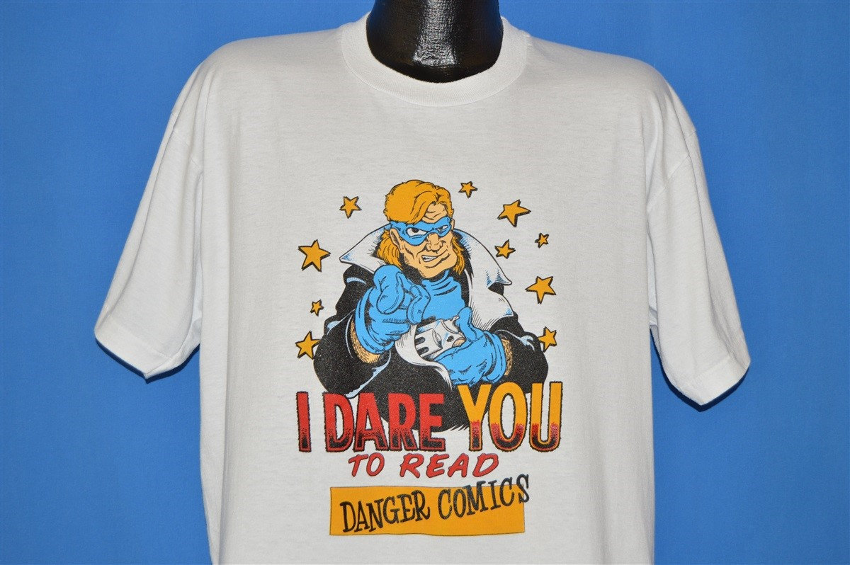 90Er Jahre The Darksten I Dare You To Comic T-Shirt Extra Large 90Er Jahre The Darksten I Dare You To Comic T-Shirt Extra Large von thecaptainsvintage