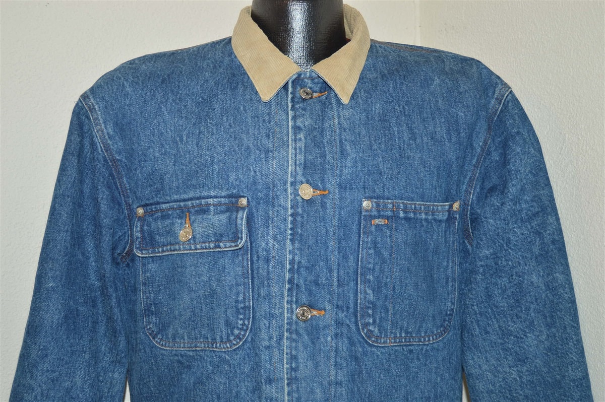 90Er Ralph Lauren Polo Gefütterte Chore Barn Jeans Jacke Large 90Er Ralph Lauren Polo Gefütterte Chore Barn Jeans Jacke Large von thecaptainsvintage