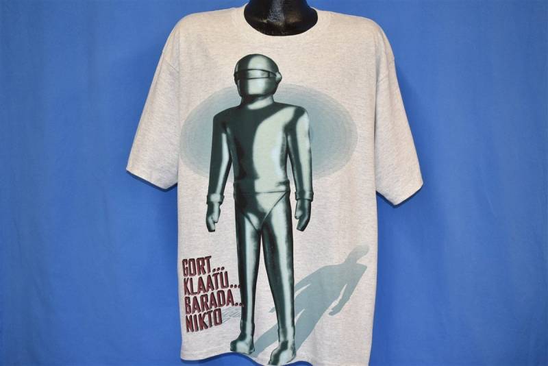 90Er Tag Die Erde Stand Still Sci Fi Film Gort Roboter Alien T-Shirt Extra Groß von thecaptainsvintage