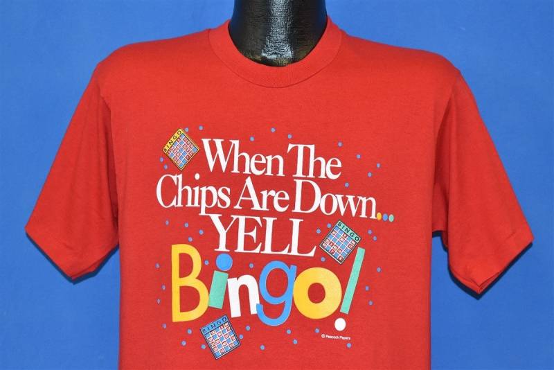 90S Wenn Die Jetons Runter Gehen, Dann Hol's Dir Bingo T-Shirt Groß 90S Wenn Die Jetons Runter Gehen, Dann Hol's Dir Bingo T-Shirt Groß von thecaptainsvintage