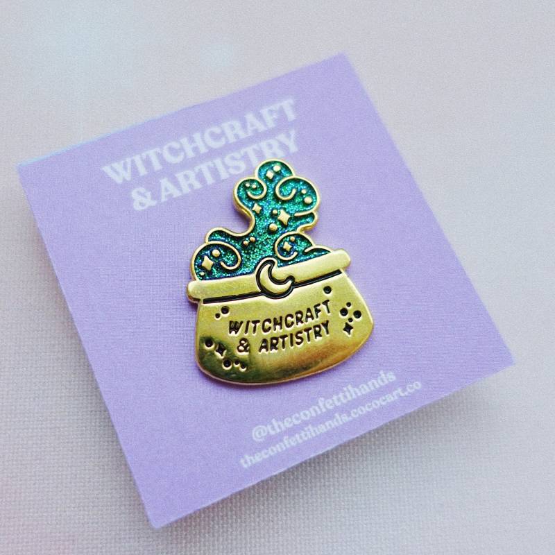 Hexerei Und Kunsterei Emaille Pin von theconfettihands