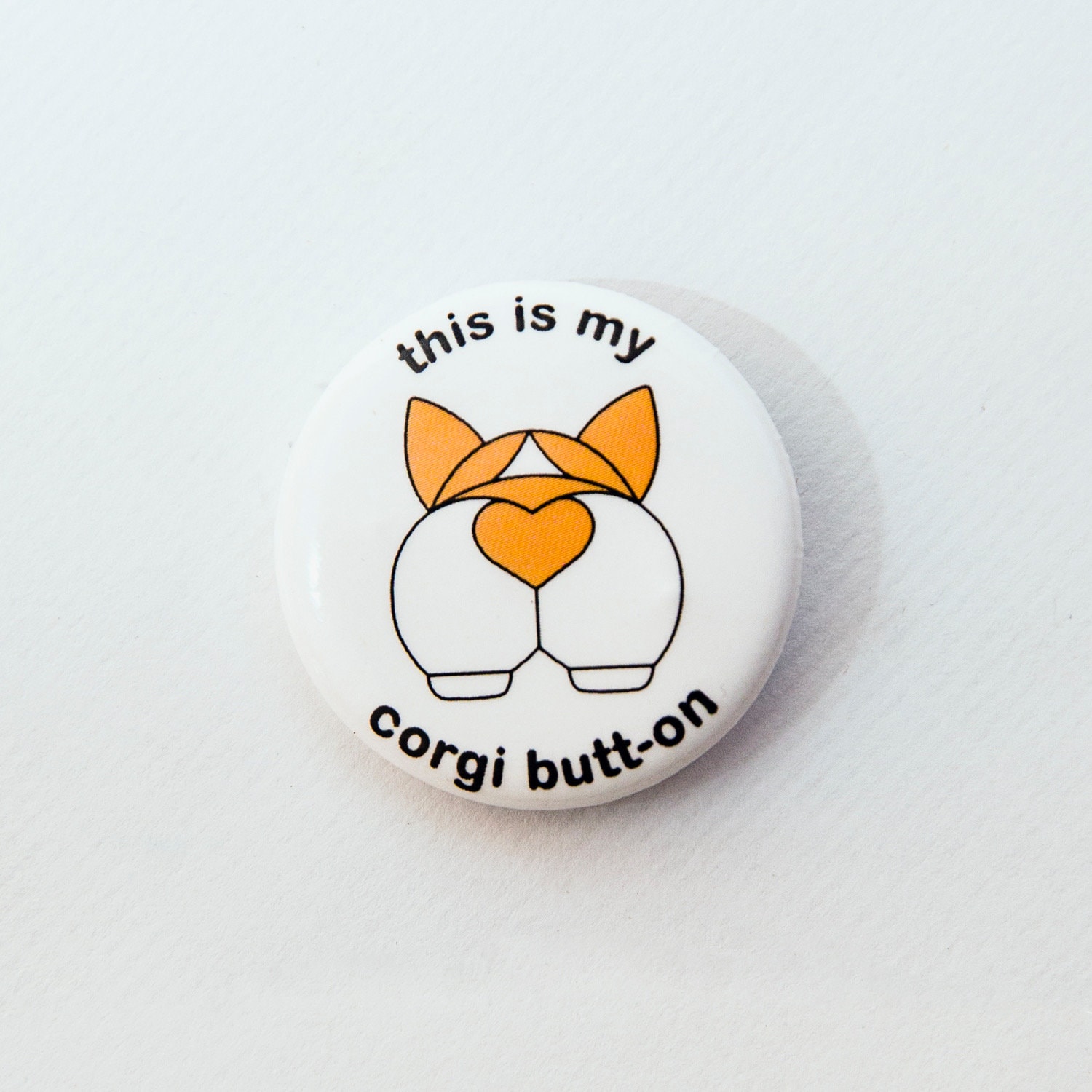 This Is My Corgis Butt-On | Button von thecorgicollective