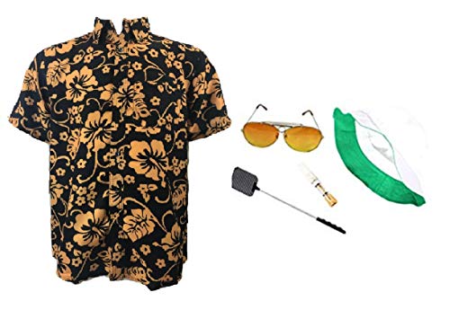 thecostumebase Angst & Abscheu Las Vegas Hemd Hut Orange Brille Zigarettenspitze Swatter Duke (XL) von thecostumebase