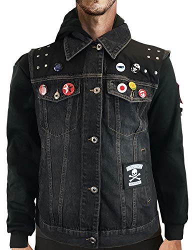 thecostumebase die berüchtigte zweite Sohnweste und nur Stifte Delsin Rowe Cosplay Jeansweste (L) von thecostumebase