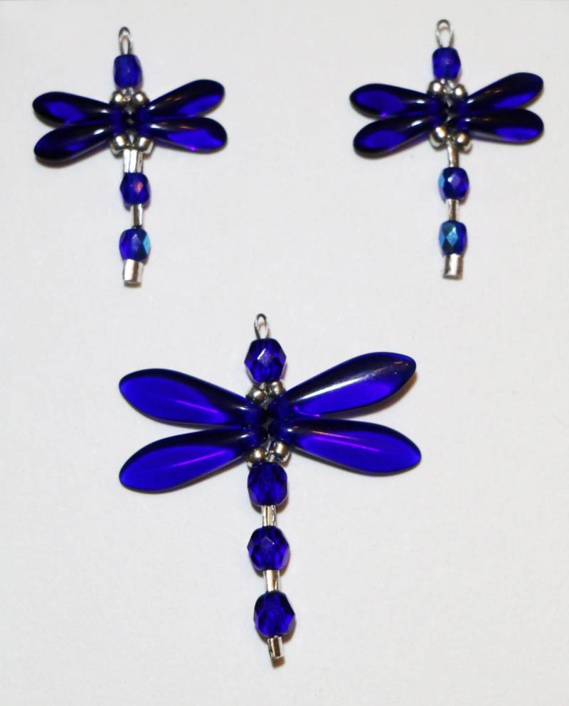 Cobalt Blue Dragonfly Anhänger & Ohrring-Set Cobalt Blue Dragonfly Anhänger & Ohrring-Set von thediamondragonfly