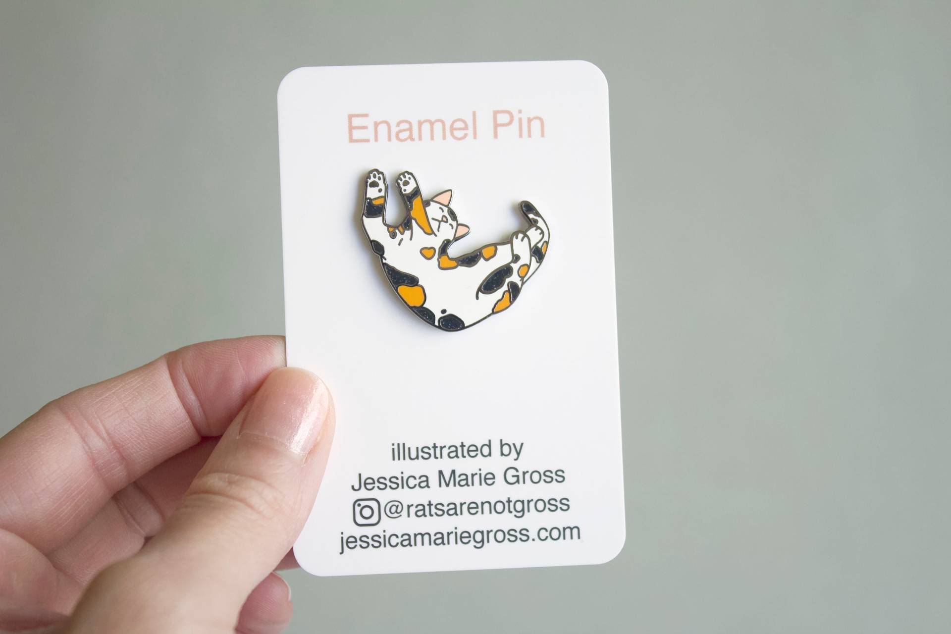 Fallende Krötenkatzen Pin Aus Emaille von thedistantdrum