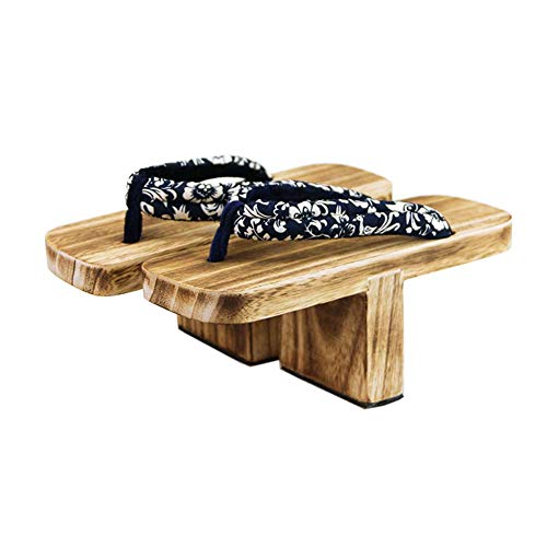 Cosplay Holz Hausschuhe im japanischen Stil Ninja Flip Flop Geta Sandal Clogs, A von thefancypumpkin